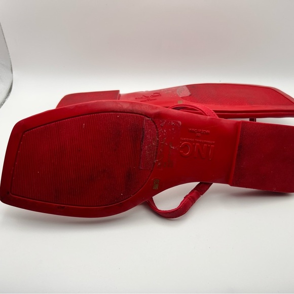 I.N.C Red Sandals with Gold Accents Red Zenith - Picture 5 of 5